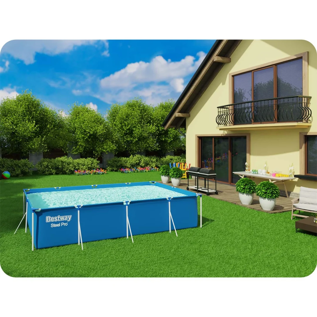 Vrtni bazen s okvirom 400 x 211 x 81 cm 15-u-1 Bestway 56405_3