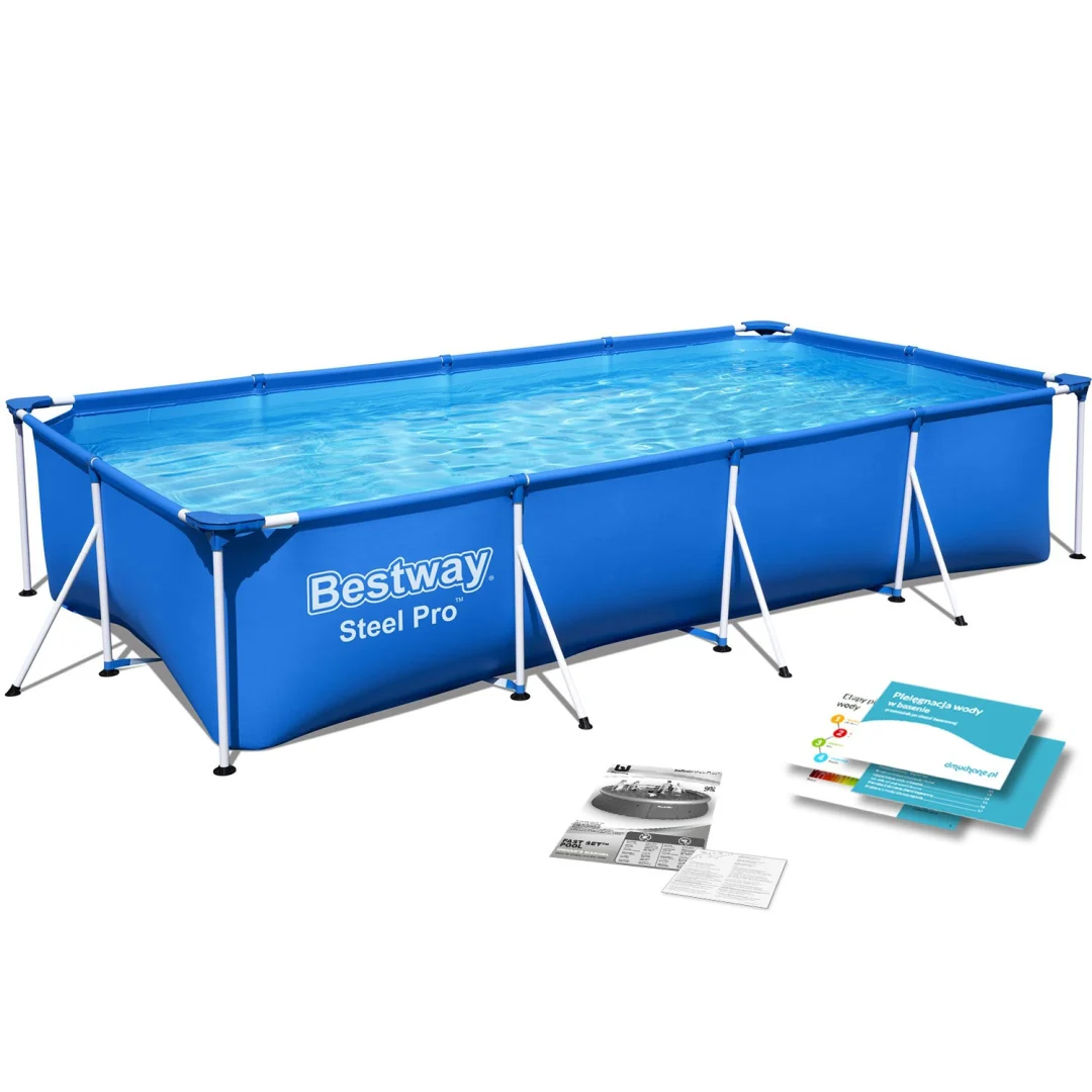 Vrtni bazen s okvirom 400 x 211 x 81 cm 5-u-1 Bestway 56405_1