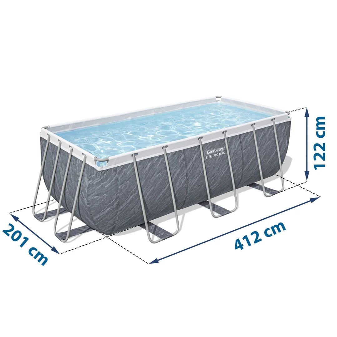 Vrtni bazen s okvirom 412 x 201 x 122 cm 11 u 1 Bestway 56722_16