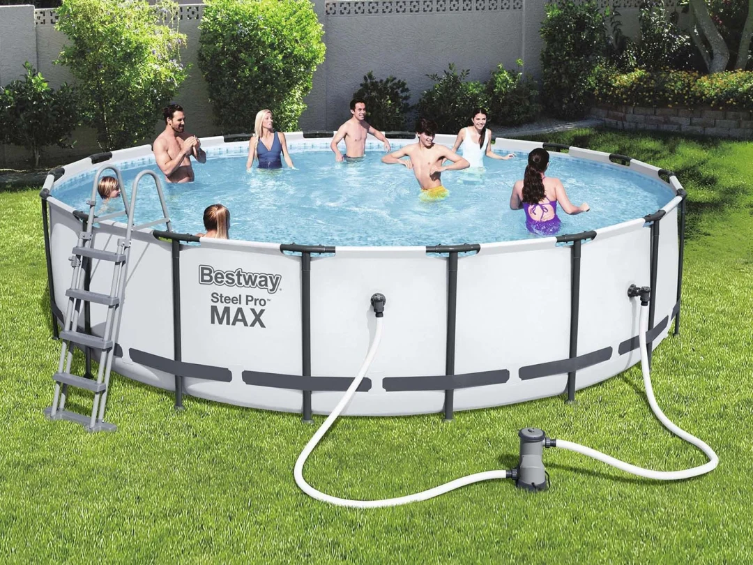 Vrtni bazen s okvirom 427 x 122 cm 19-u-1 Bestway 5612X stroj za mjehuriće BESPLATNO_6