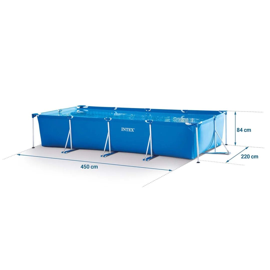 Vrtni bazen s okvirom 450 x 220 x 84 cm 15-u-1 INTEX 28273_5