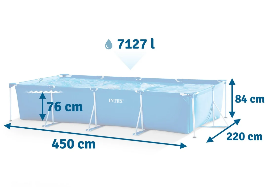Vrtni bazen s okvirom 450 x 220 x 84 cm INTEX 28273_3