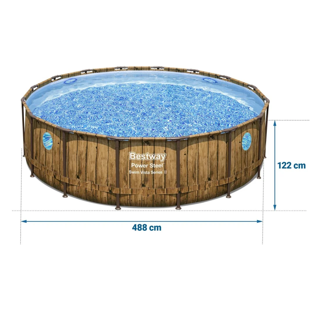 Vrtni bazen s okvirom 488 x 122 cm 12 u 1 Bestway 56725N_7
