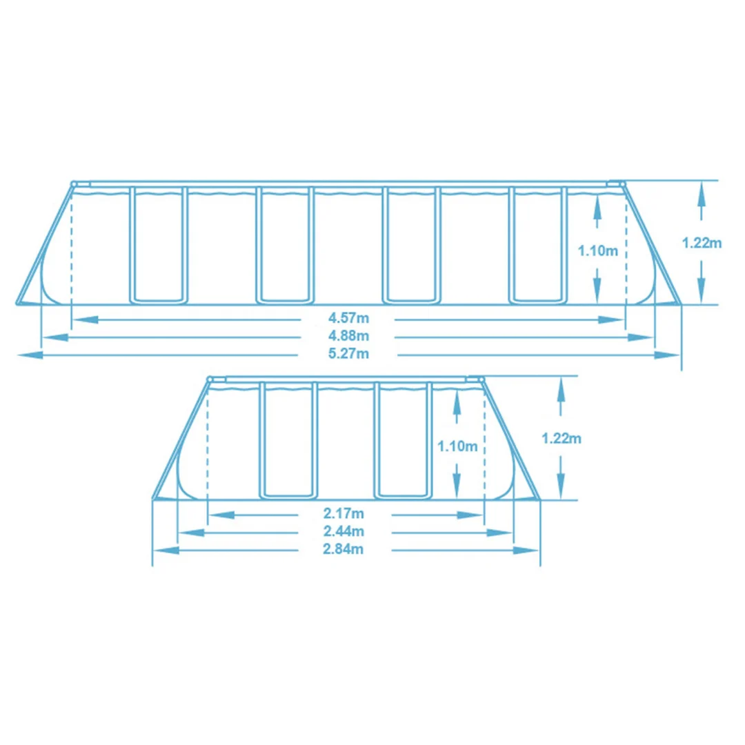 Vrtni bazen s okvirom 488 x 244 x 122 cm 10-u-1 Bestway 561MB_15
