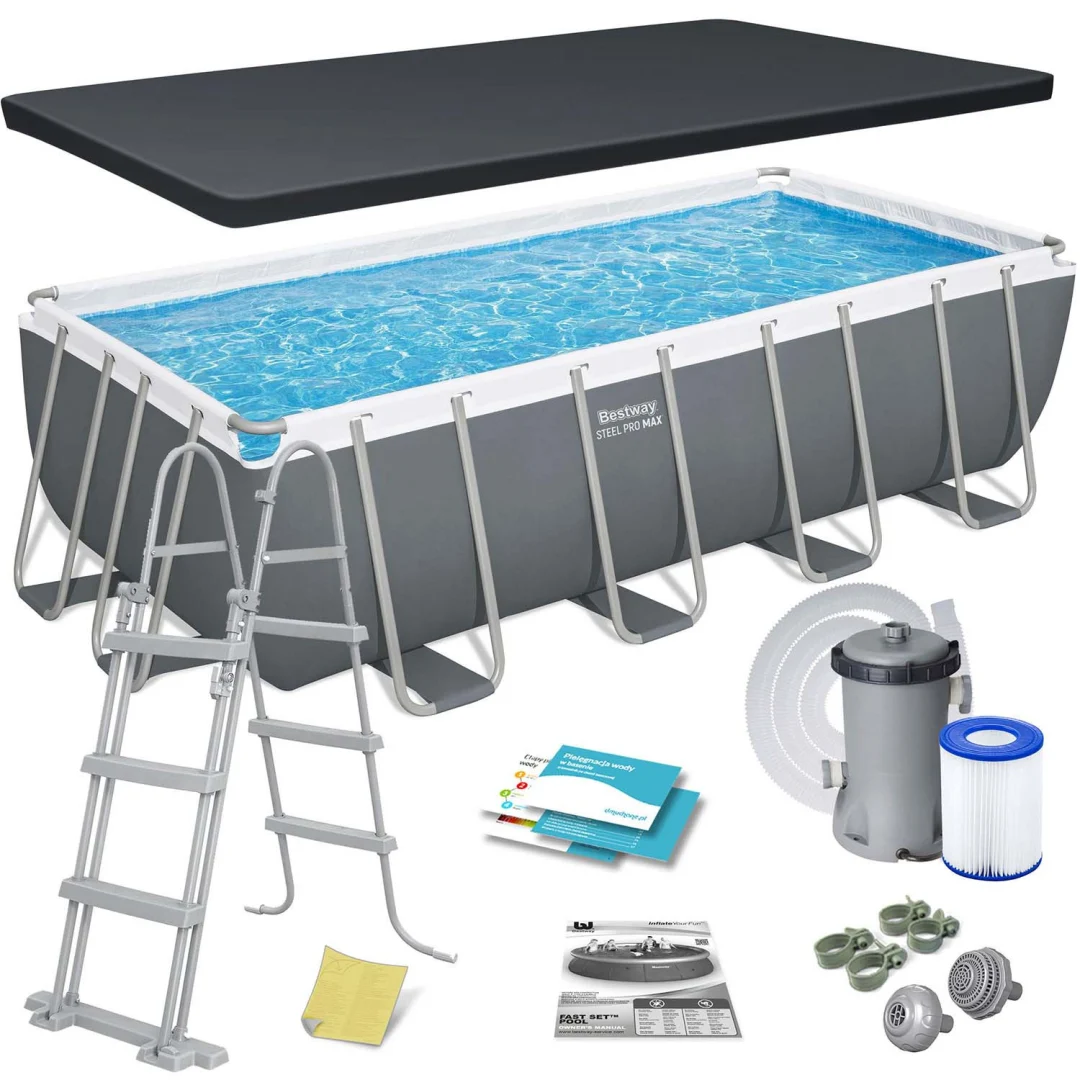 Vrtni bazen s okvirom 488 x 244 x 122 cm 12 u 1 Bestway 56670_1