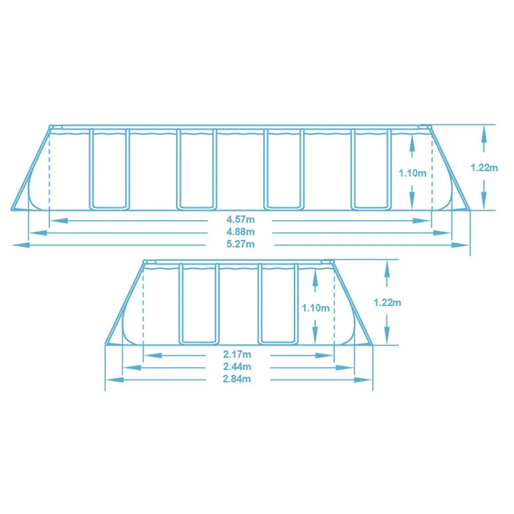 Vrtni bazen s okvirom 488 x 244 x 122 cm 17-u-1 Bestway 56670_7