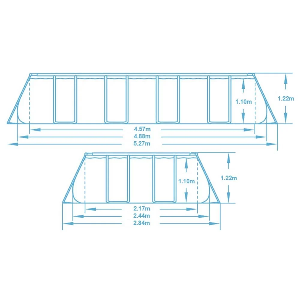Vrtni bazen s okvirom 488 x 244 x 122 cm 18-u-1 Bestway 56671_3
