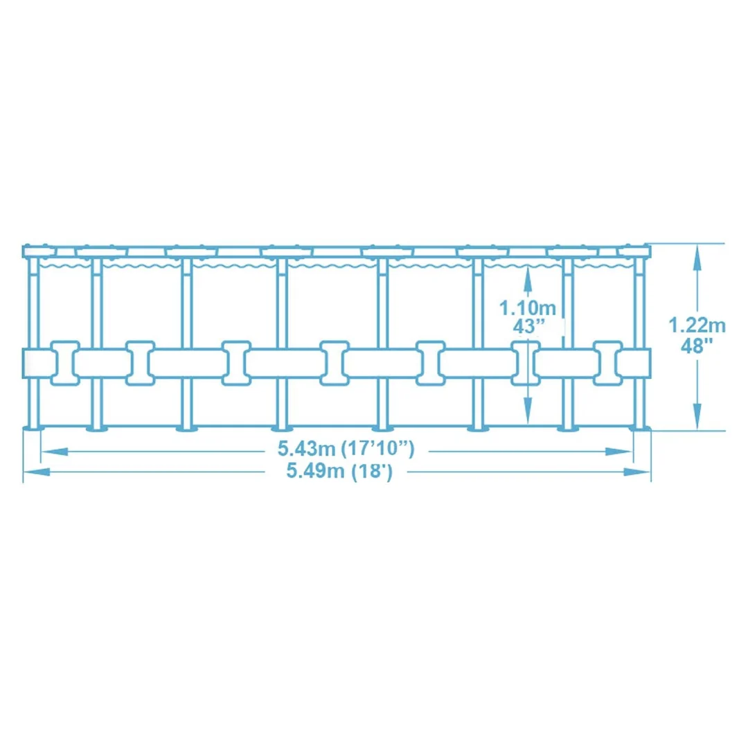 Vrtni bazen s okvirom 549 x 122 cm 11-u-1 Bestway 5618Y_7