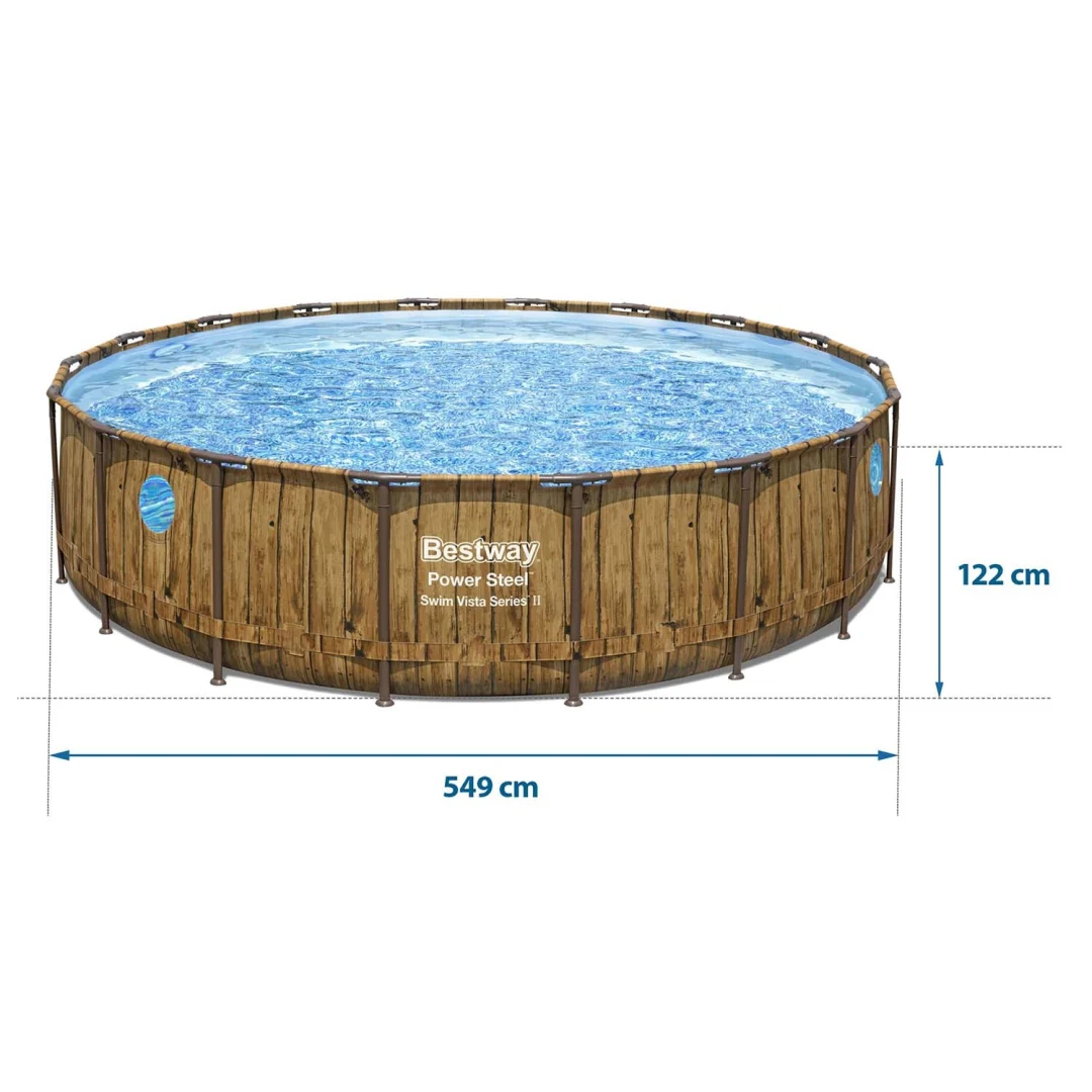 Vrtni bazen s okvirom 549 x 122 cm 12-u-1 Bestway 56977N_7