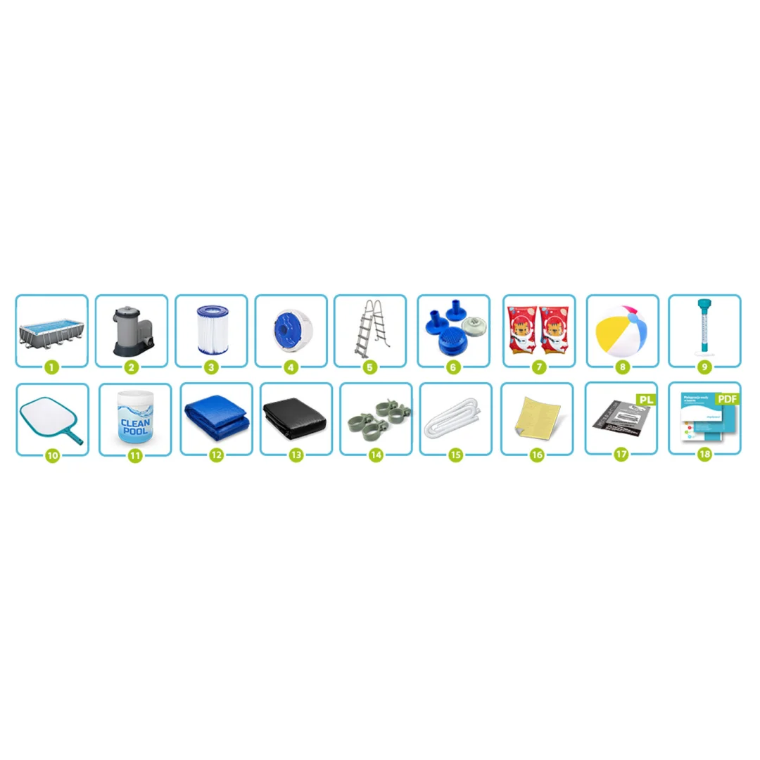 Vrtni bazen s okvirom 549 x 274 x 122 cm 17-u-1 Bestway 56465_8