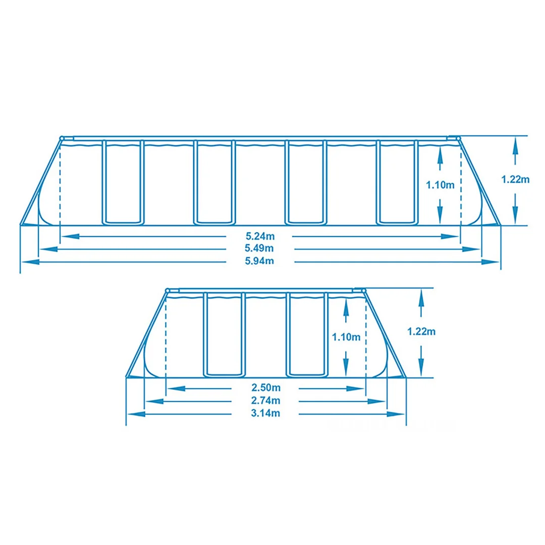 Vrtni bazen s okvirom 549 x 274 x 122 cm 17-u-1 Bestway 56710, plava, var. 56710-M_7