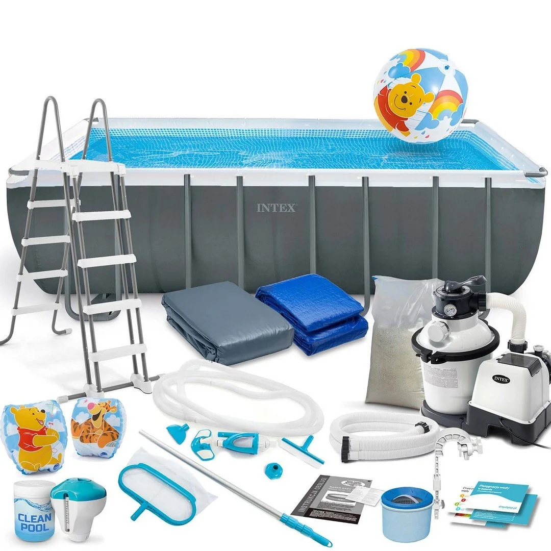 Vrtni bazen s okvirom 549 x 274 x 132 cm 21-u-1 INTEX 26356 + GRATIS skuter_11