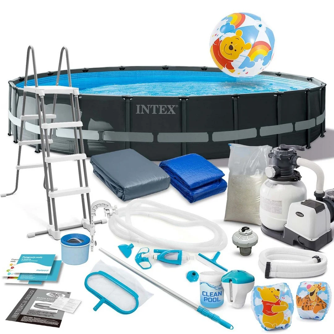 Vrtni bazen s okvirom 610x122cm 20u1 INTEX 26334 + GRATIS skuter_13
