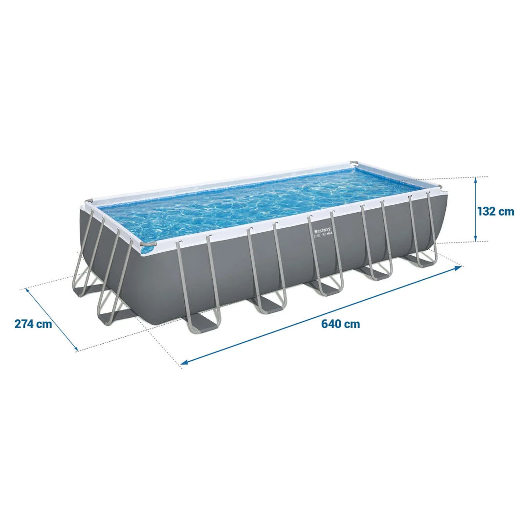 Vrtni bazen s okvirom 640 x 274 x 132 cm 11-u-1 Bestway 5612B_6