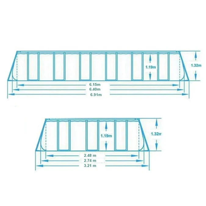 Vrtni bazen s okvirom 640 x 274 x 132 cm 17-u-1 Bestway 5612B_8