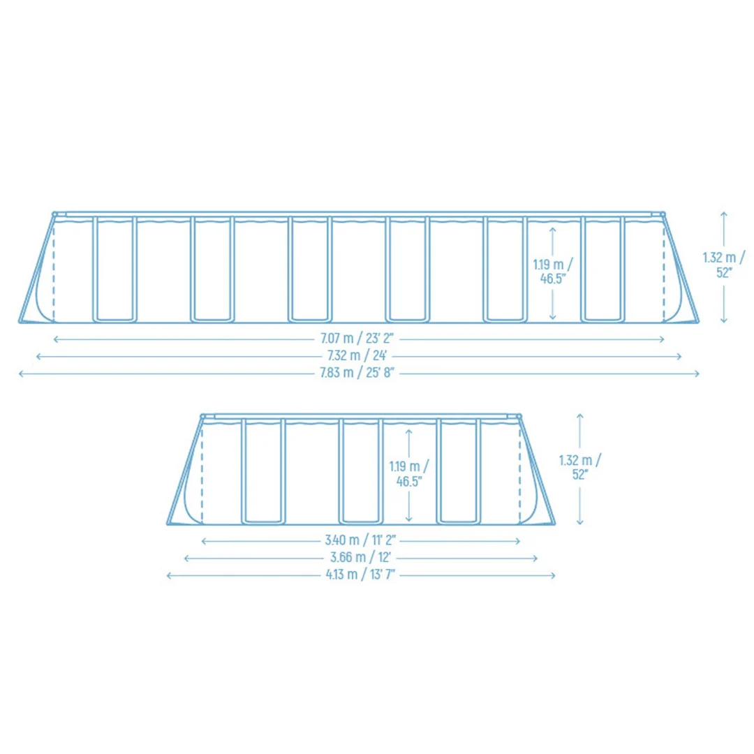 Vrtni bazen s okvirom 732 x 366 x 132 cm 11 u 1 Bestway 561 kg_7