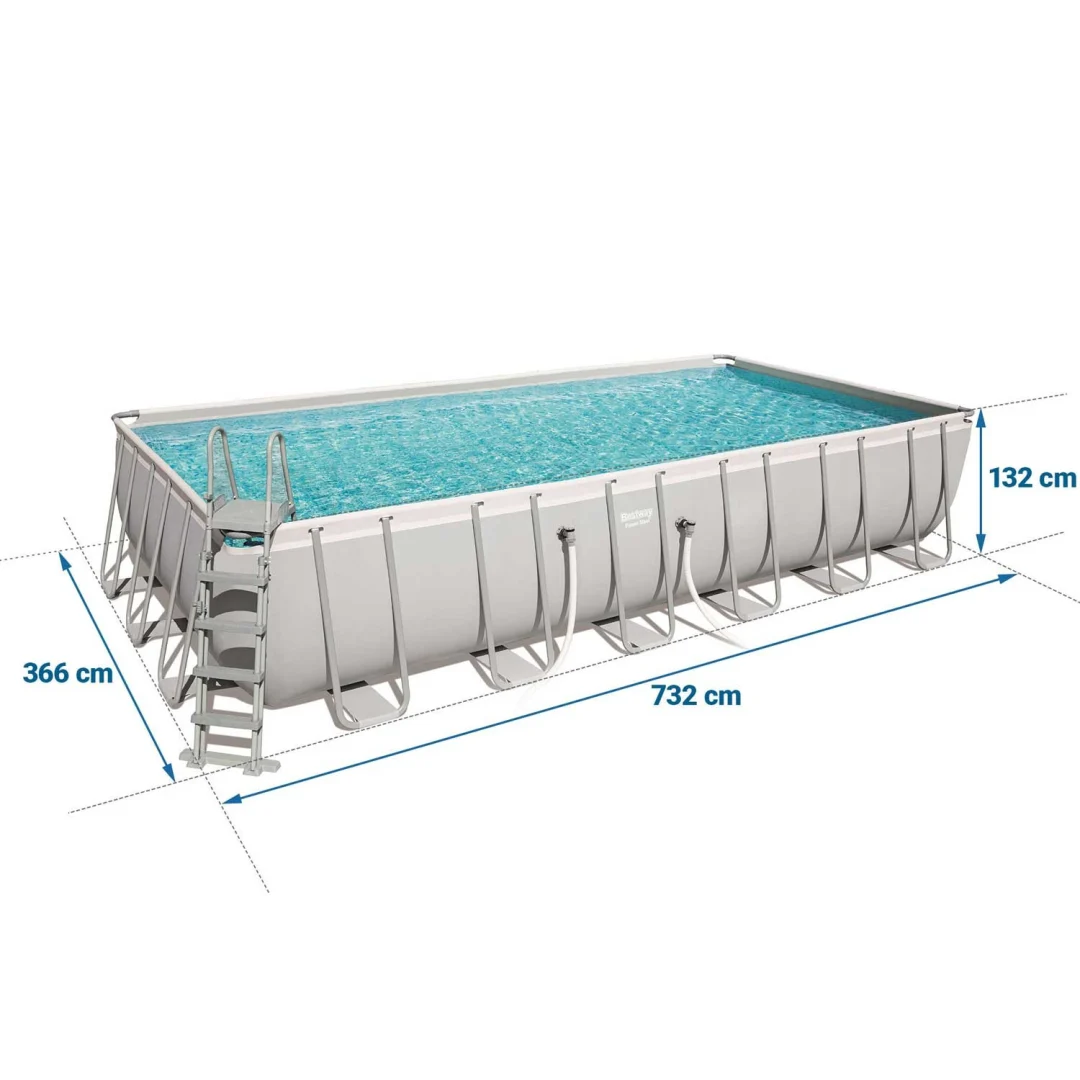 Vrtni bazen s okvirom 732 x 366 x 132 cm 18-u-1 Bestway 56474 + BESPLATNI skuter_5