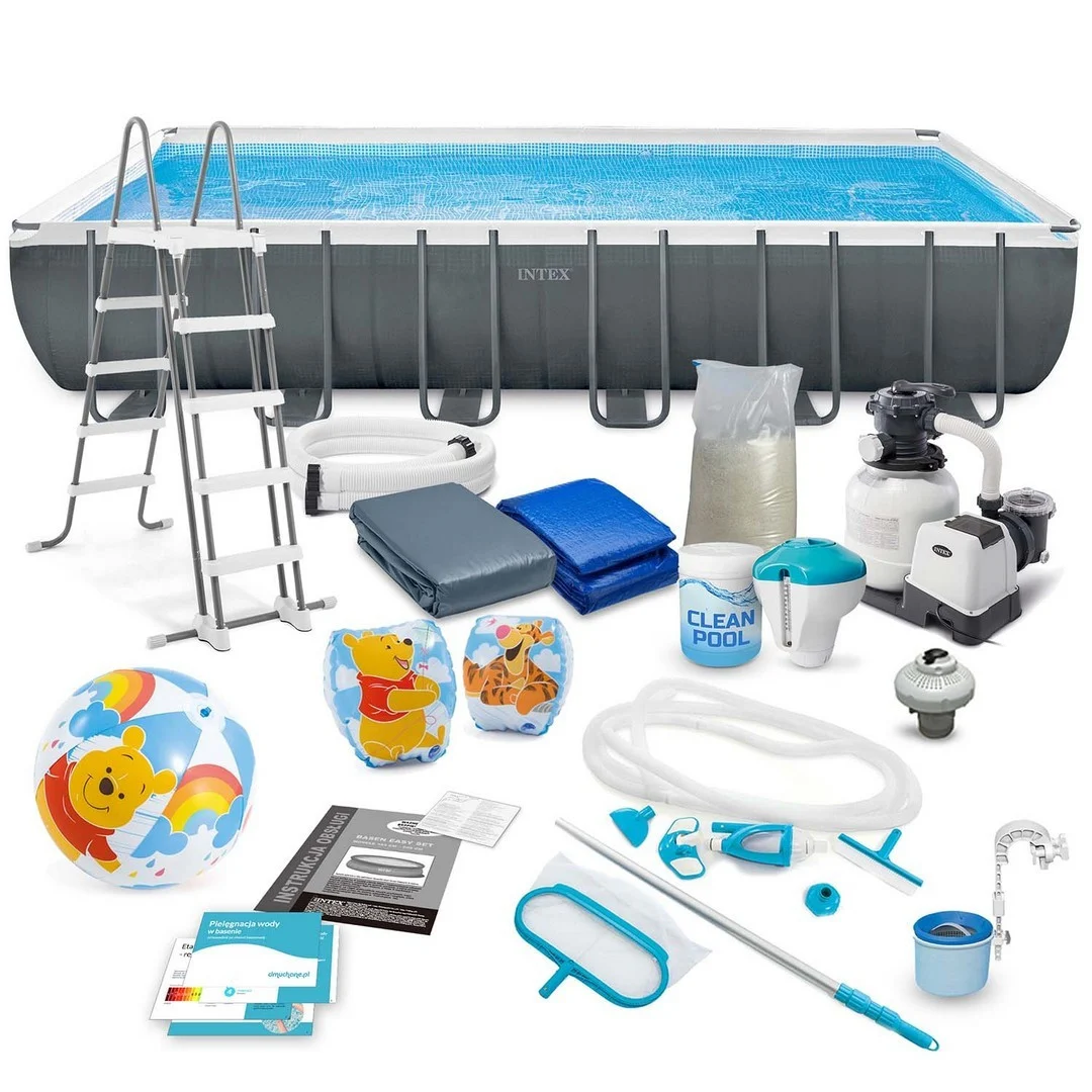 Vrtni bazen s okvirom 732 x 366 x 132 cm 21-u-1 INTEX 26364 + GRATIS skuter_10