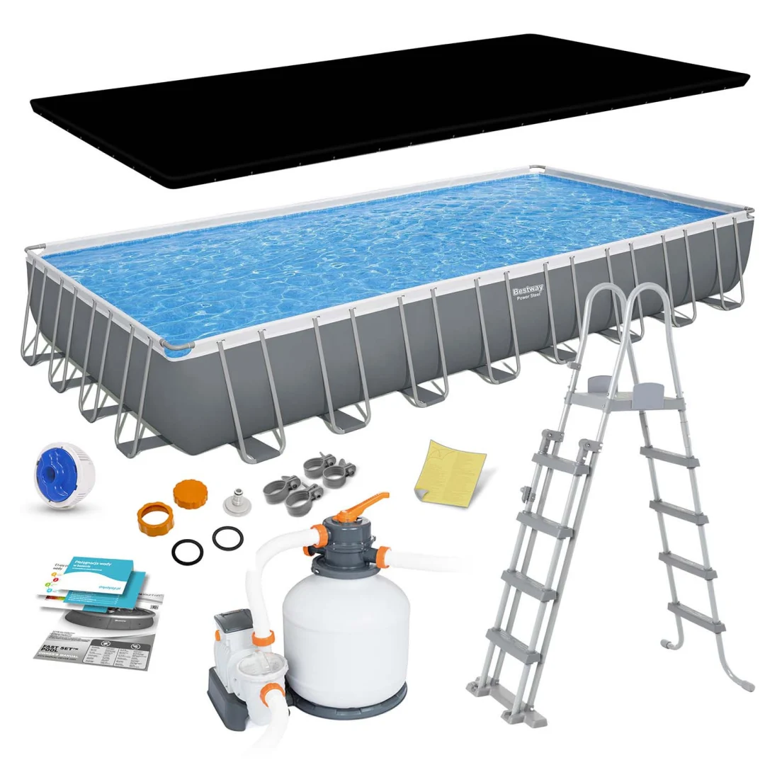 Vrtni bazen s okvirom 956 x 488 x 132 cm 11 u 1 Bestway 56623_1