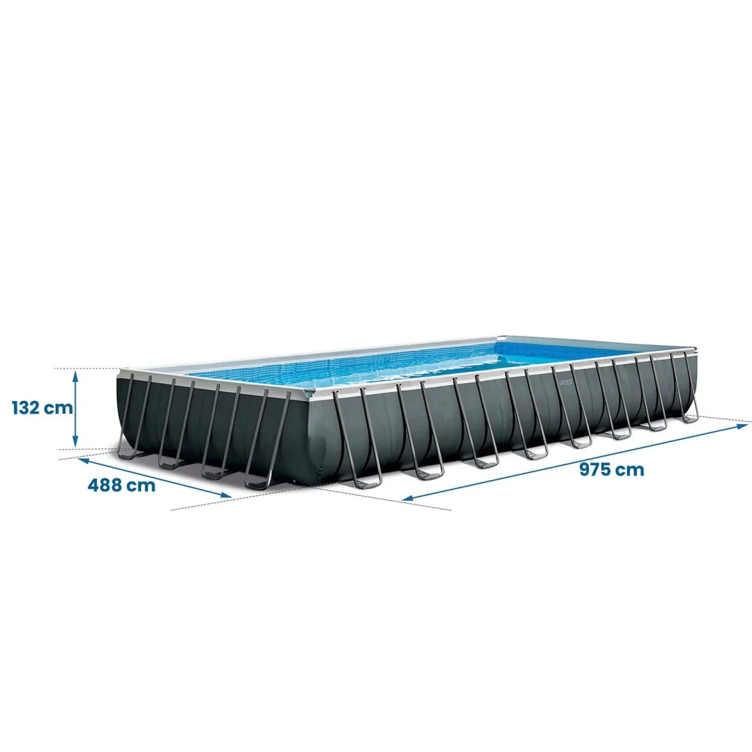 Vrtni bazen s okvirom 975 x 488 x 132 cm 21-u-1 INTEX 26374 + GRATIS skuter_9
