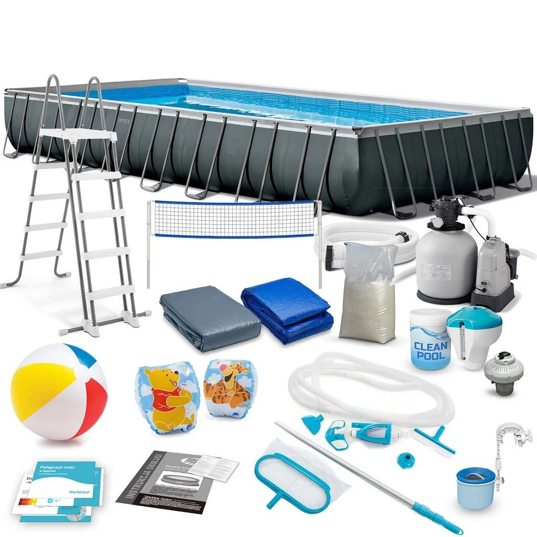 Vrtni bazen s okvirom 975 x 488 x 132 cm 22-u-1 INTEX 26378 + GRATIS skuter_11