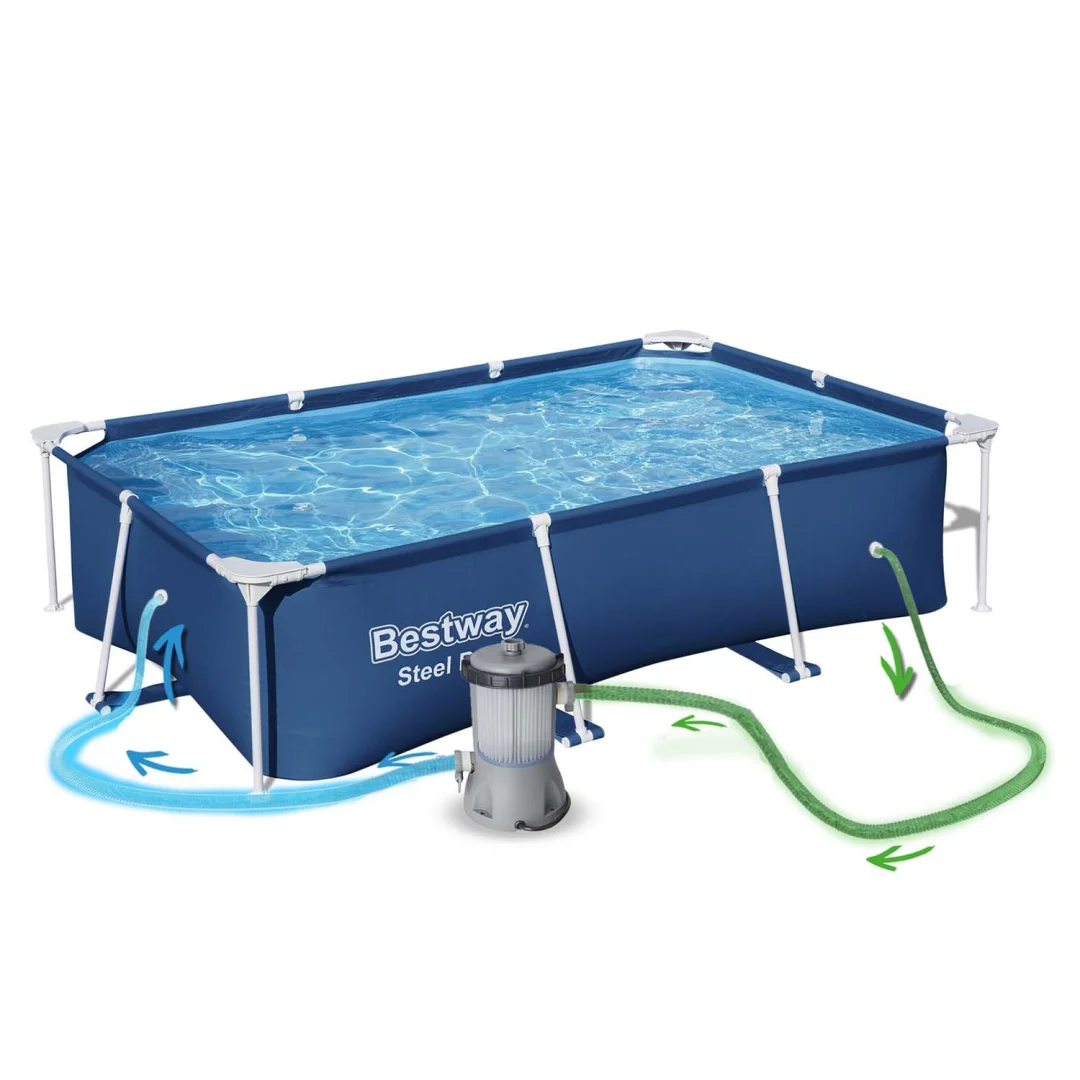 Vrtni bazen s okvirom Bestway 56403N, 259 × 170 × 61 cm, set 15 u 1_4