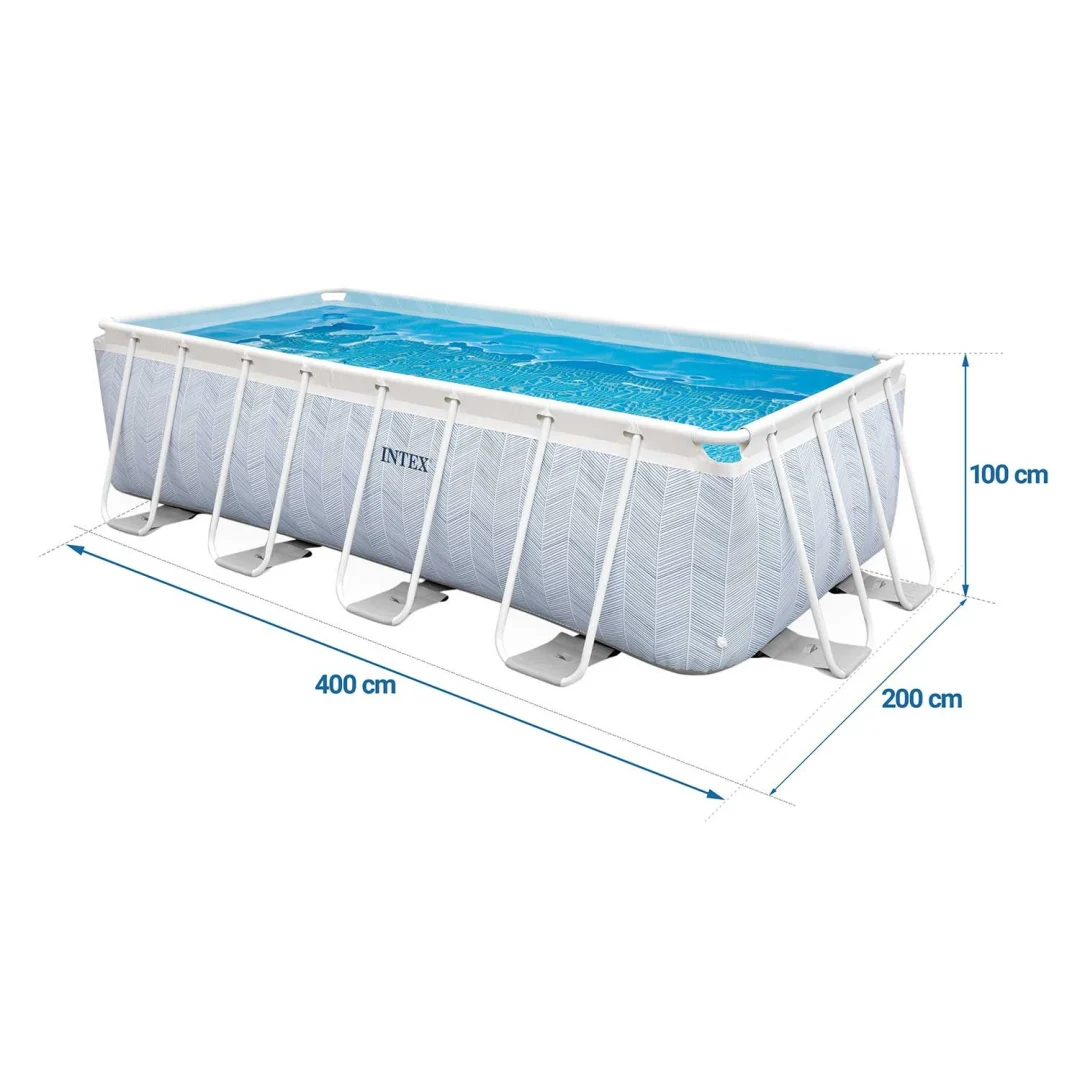 Vrtni bazen s okvirom INTEX 26780, 400 × 200 × 100 cm, set 18 u 1_4