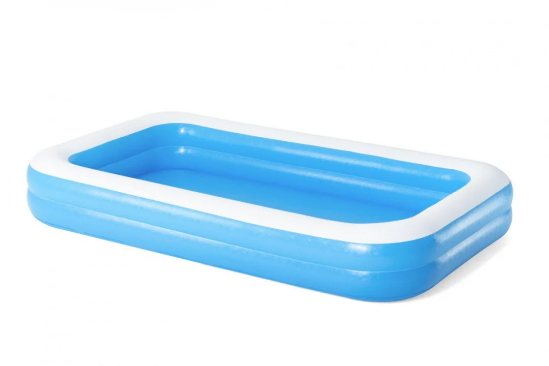 Vrtni bazen za djecu 6+ Napuhavanje 2 prstena 305x183x46cm BESTWAY + krpa za popravak_4