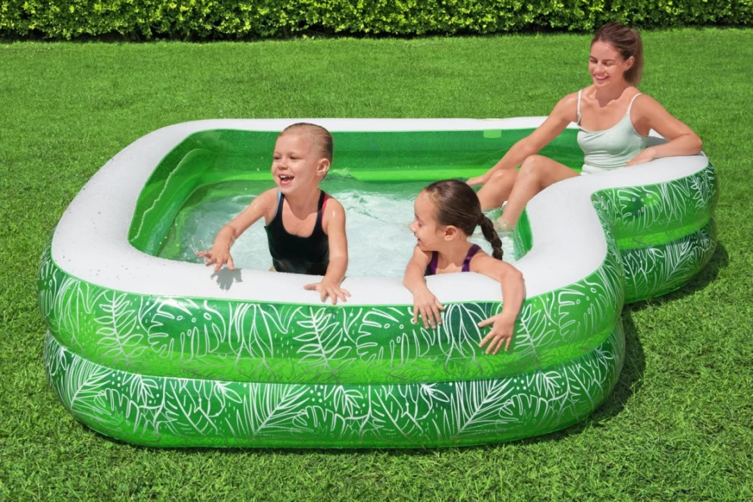 Vrtni bazen za djecu 6+ Tropical Paradise 231x51 BESTWAY + Napuhavano sjedalo + Mjesto za piće_5