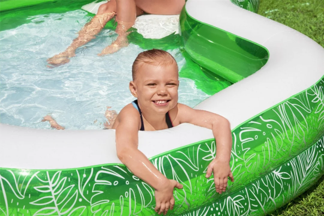 Vrtni bazen za djecu 6+ Tropical Paradise 231x51 BESTWAY + Napuhavano sjedalo + Mjesto za piće_6
