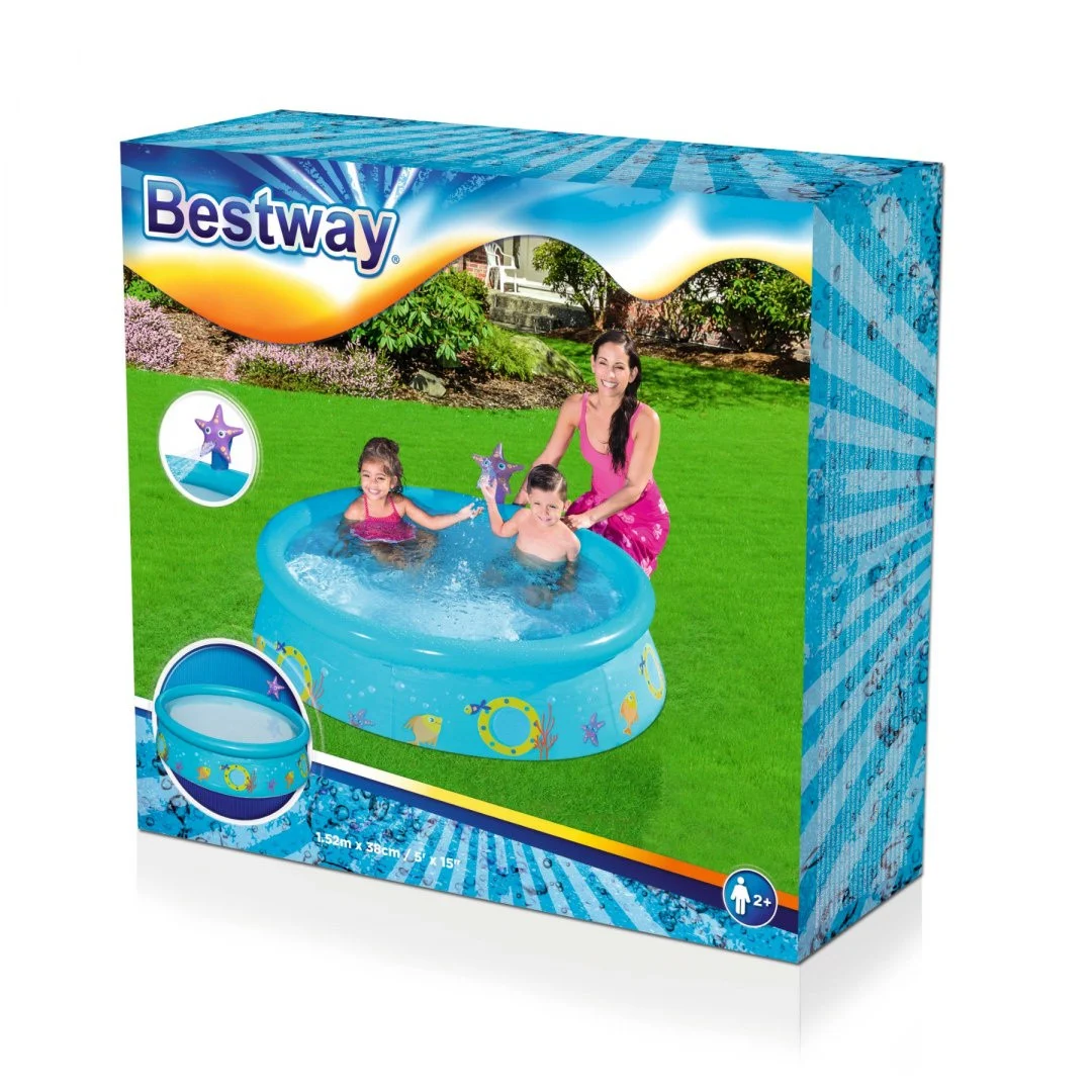 Vrtni ekspanzijski bazen s tušem za djecu Fish 152x38 BESTWAY_4