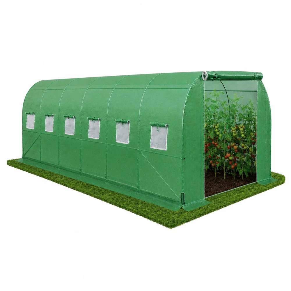 Vrtni folijski tunel za povrće PRO, 8 × 3 × 2 m, 24 m²_2