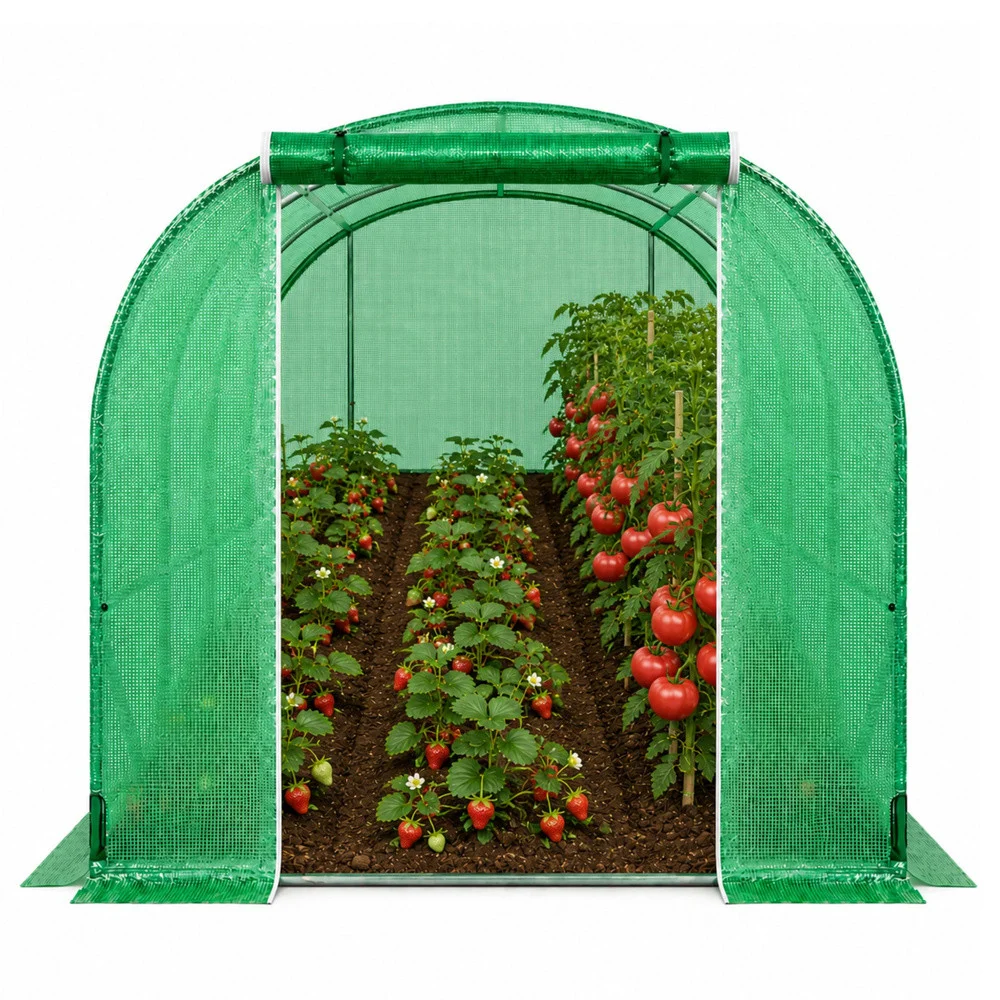 Vrtni folijski tunel za povrće PRO, 8 × 3 × 2 m, 24 m²_3