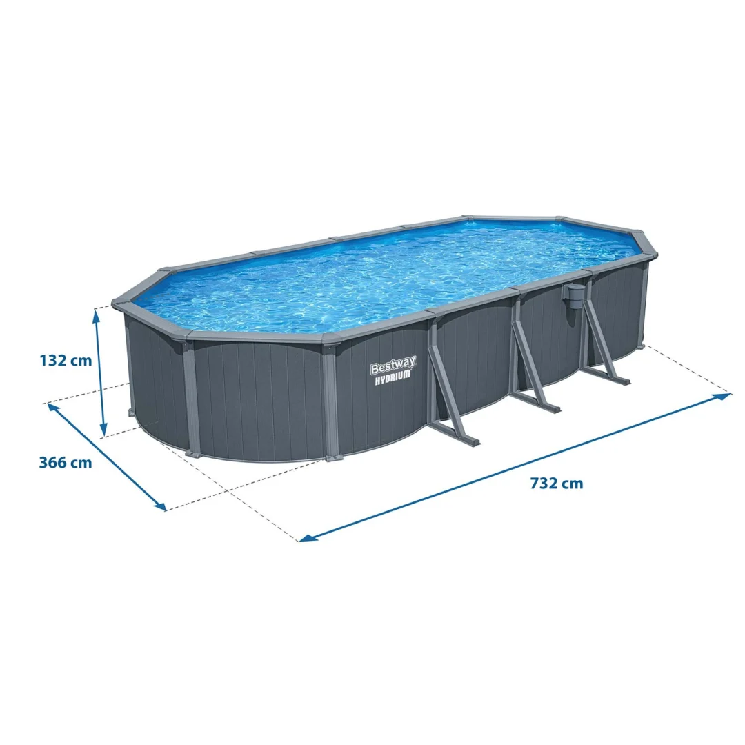 Vrtni panelni bazen za cijelu godinu 732x366x132 cm 13 u 1 Bestawy 561CW_9
