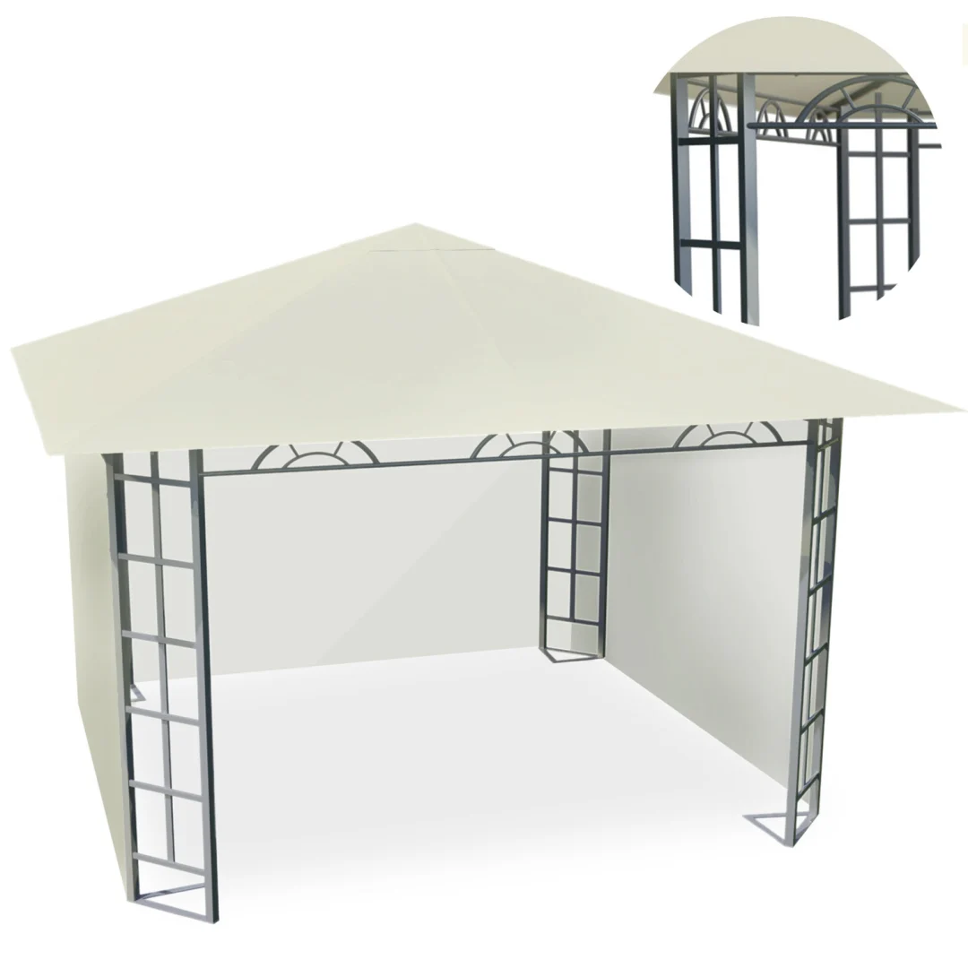 Vrtni paviljon Plonos 3 × 3 m bež 4934_1