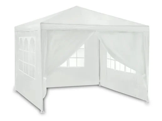 Vrtni paviljon Plonos 3 × 3 m bijeli 4936_1