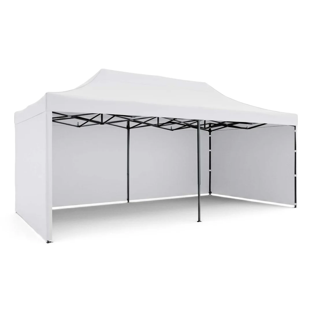 Vrtni paviljon Plonos 3 × 6 m s 3 zida, bijeli_2