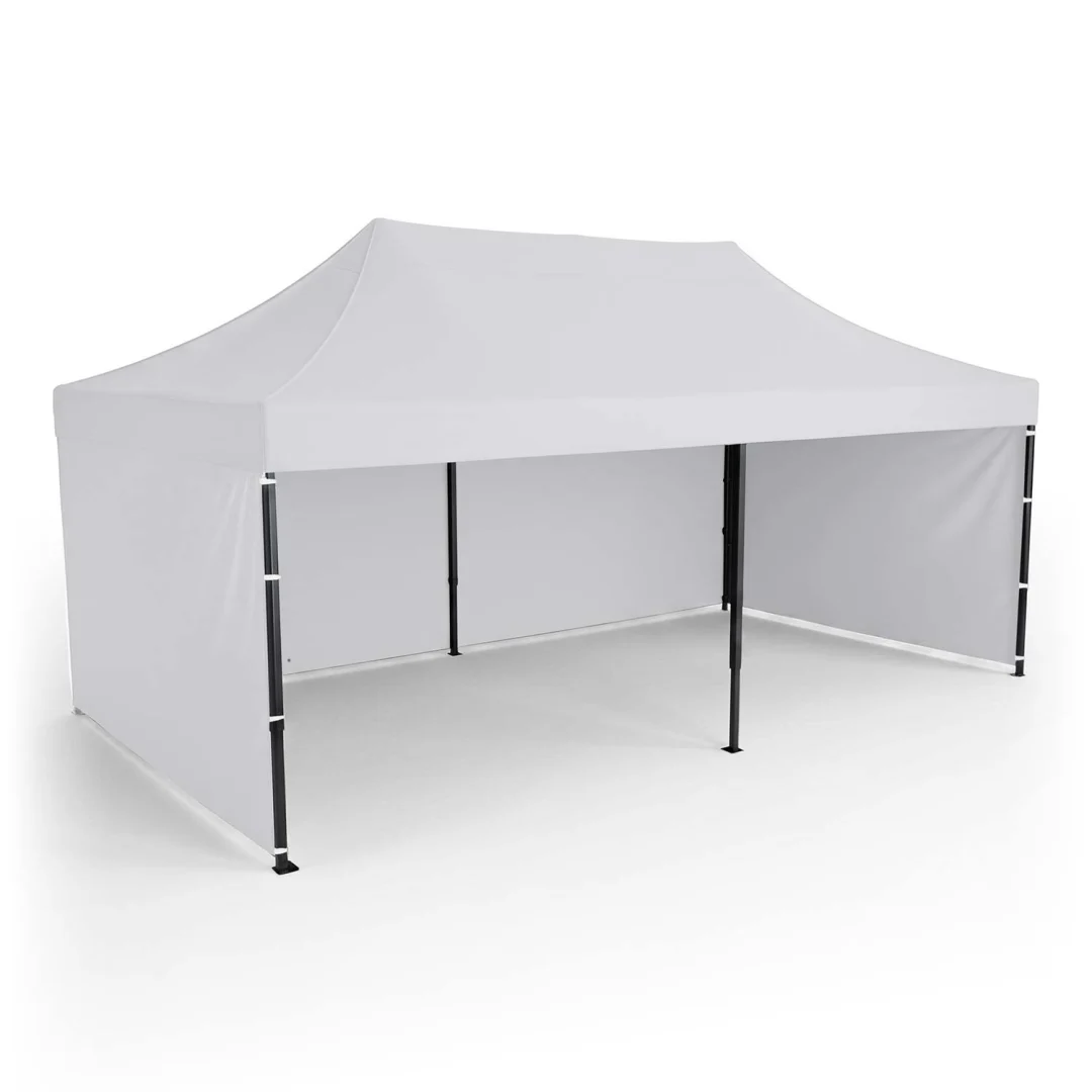 Vrtni paviljon Plonos 3 × 6 m s 3 zida, bijeli_4