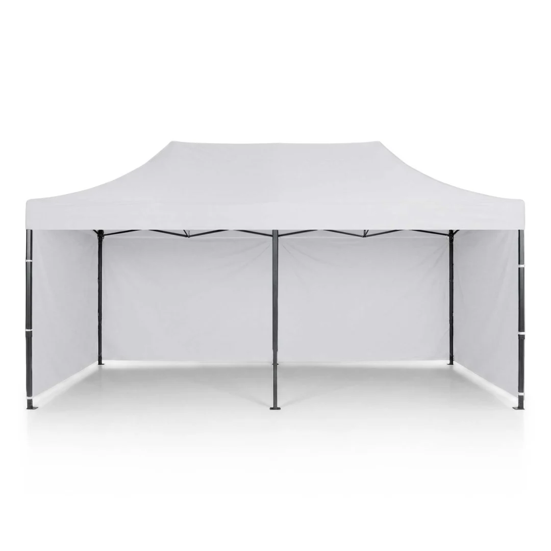 Vrtni paviljon Plonos 3 × 6 m s 3 zida, bijeli_5