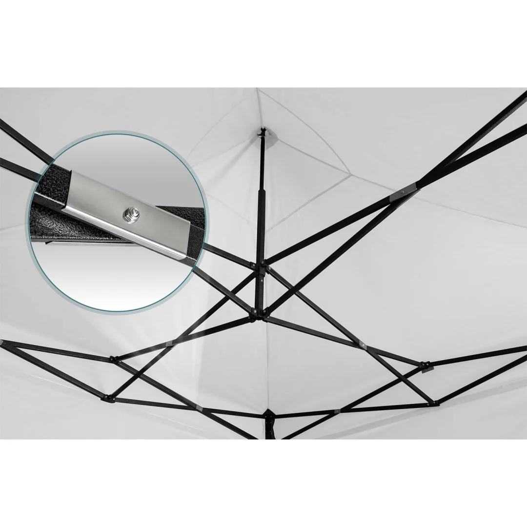 Vrtni paviljon Plonos 3 × 6 m s 3 zida, bijeli_8