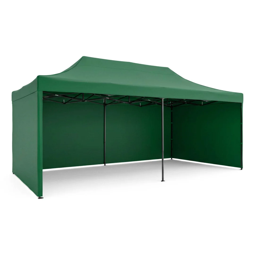 Vrtni paviljon Plonos 3 × 6 m s 3 zida, zeleni_2