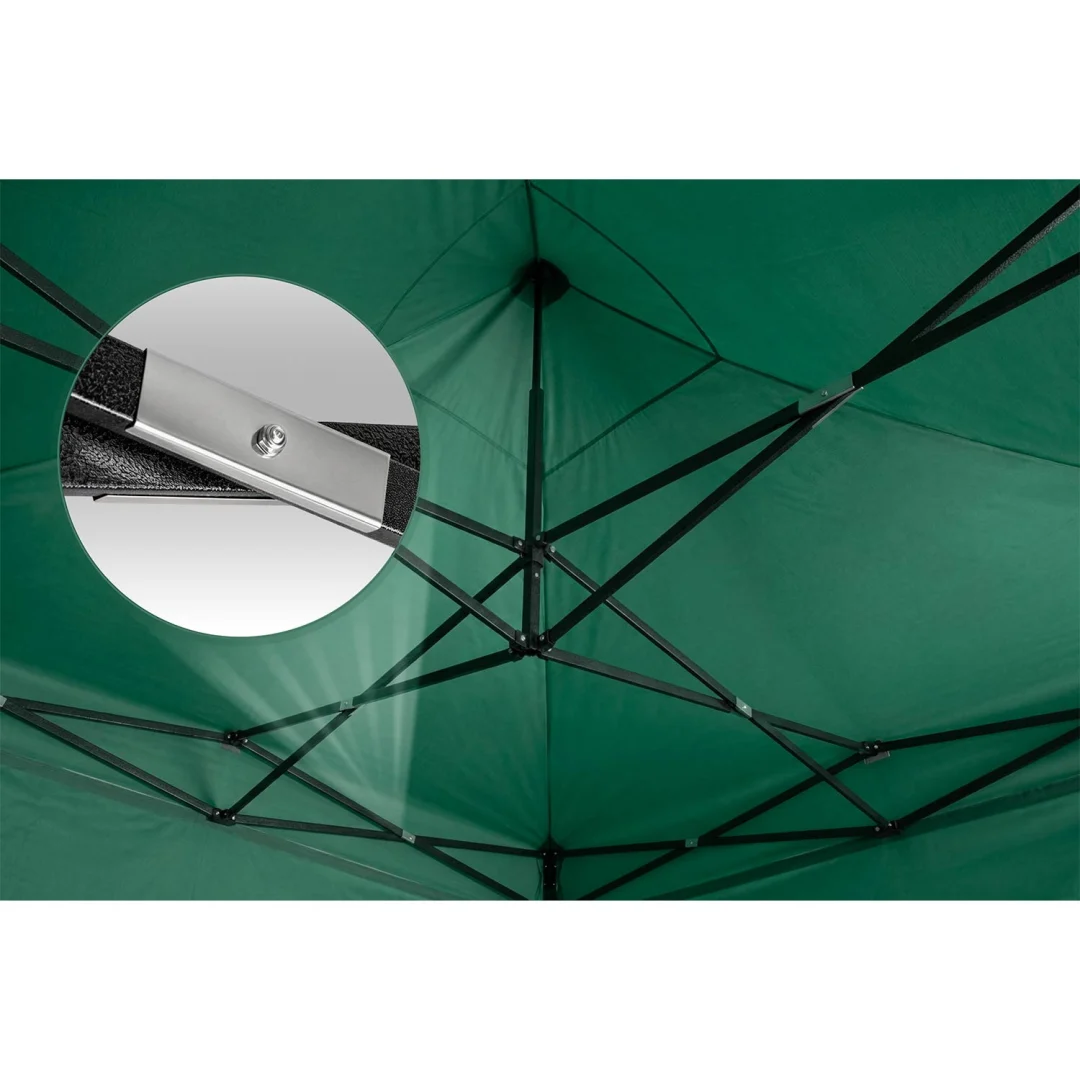 Vrtni paviljon Plonos 3 × 6 m s 3 zida, zeleni_8