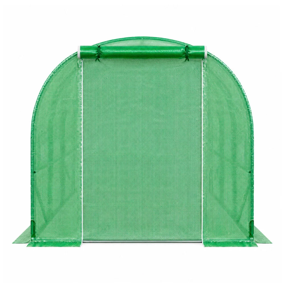 Vrtni staklenik od folije za povrće s prozorima, zeleni, UV, 4x2,5x2 M, 10M²_4