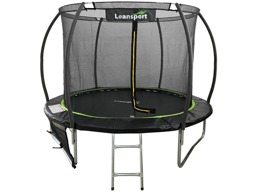 Vrtni trampolin LEAN Sport Max Ø 305 cm (10 stopa), crno-zeleni_1