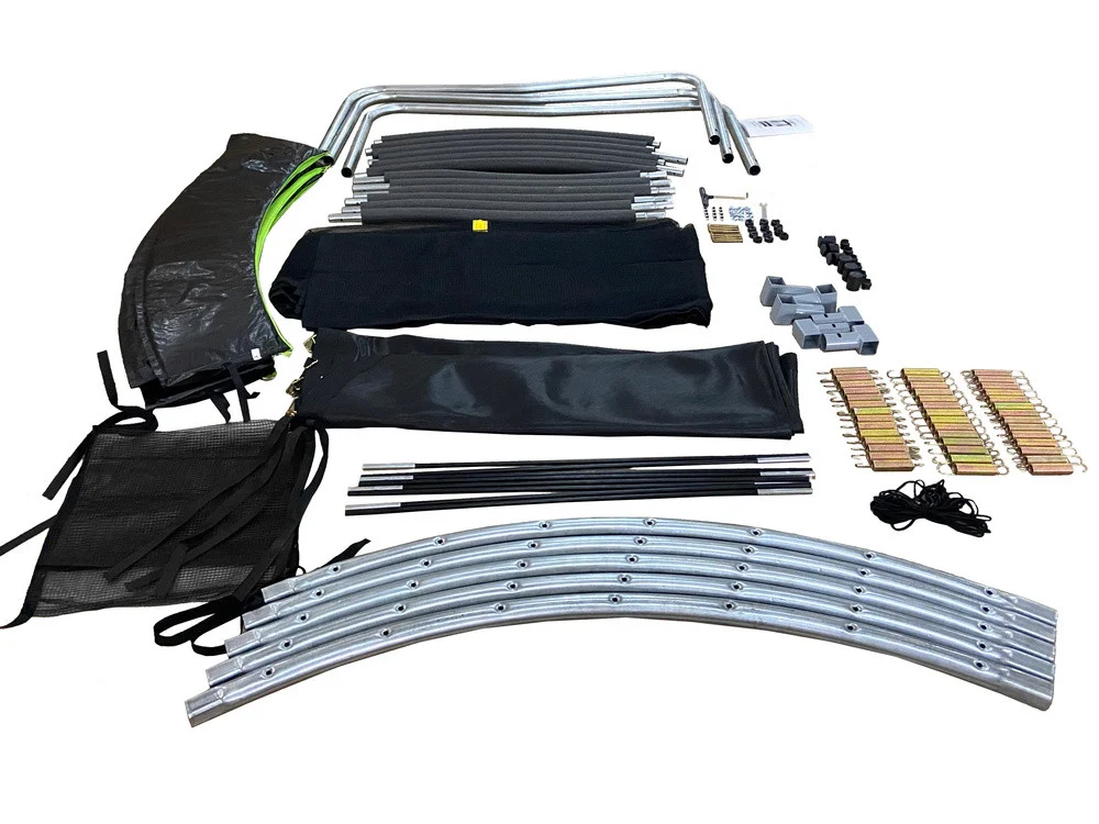 Vrtni trampolin LEAN Sport Max Ø 305 cm (10 stopa), crno-zeleni_4