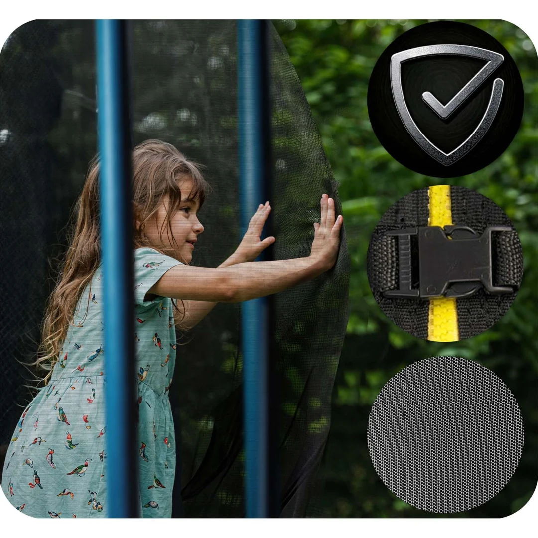 Vrtni trampolin Neo-Sport 183 cm, 6 ft, unutarnja mreža i ljestve_10