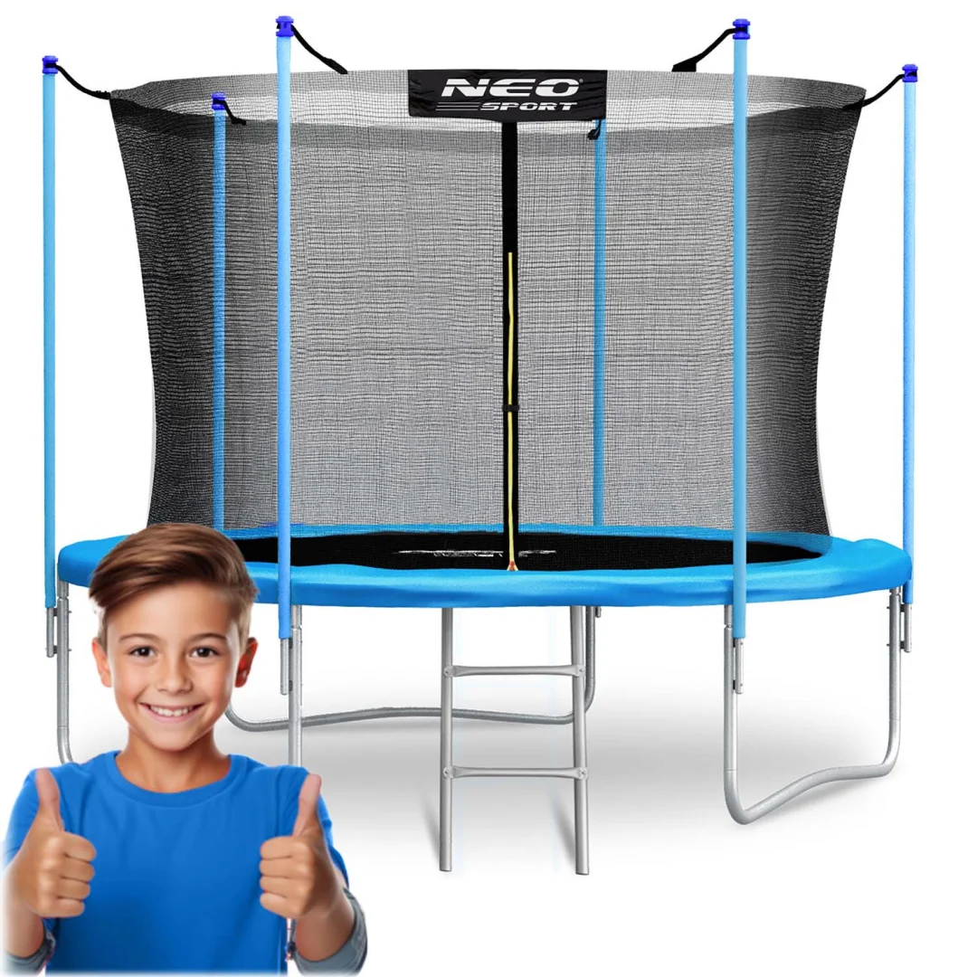 Vrtni trampolin Neo-Sport 183 cm, 6 ft, unutarnja mreža i ljestve_13