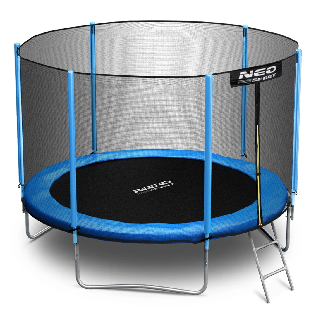 Vrtni trampolin Neo-Sport 183 cm, 6 ft, vanjska mreža i ljestve_2