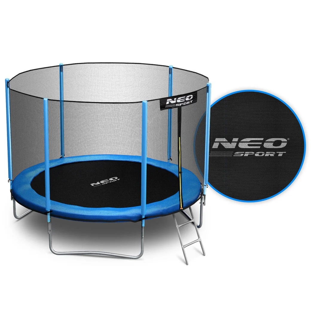 Vrtni trampolin Neo-Sport 183 cm, 6 ft, vanjska mreža i ljestve_4