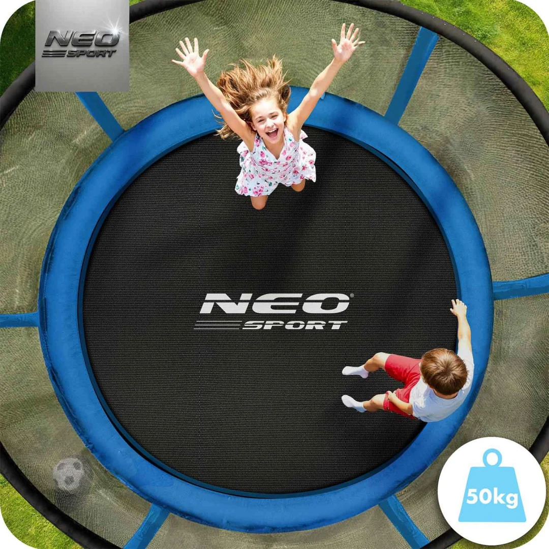 Vrtni trampolin Neo-Sport 183 cm, 6 ft, vanjska mreža i ljestve_6